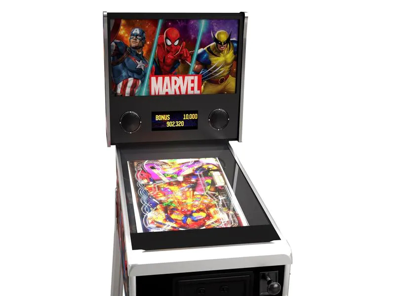 Arcade1Up Arcade-Automat Pinball Marvel, Plattform: Arcade, Ausführung: Standard Edition, Detailfarbe: Schwarz
