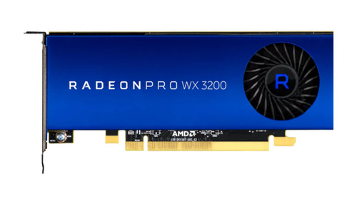 RADEON PRO WX 3200 4GB PCIE 3.0 16X 4X DP RETAIL        IN  NMS IN CTLR