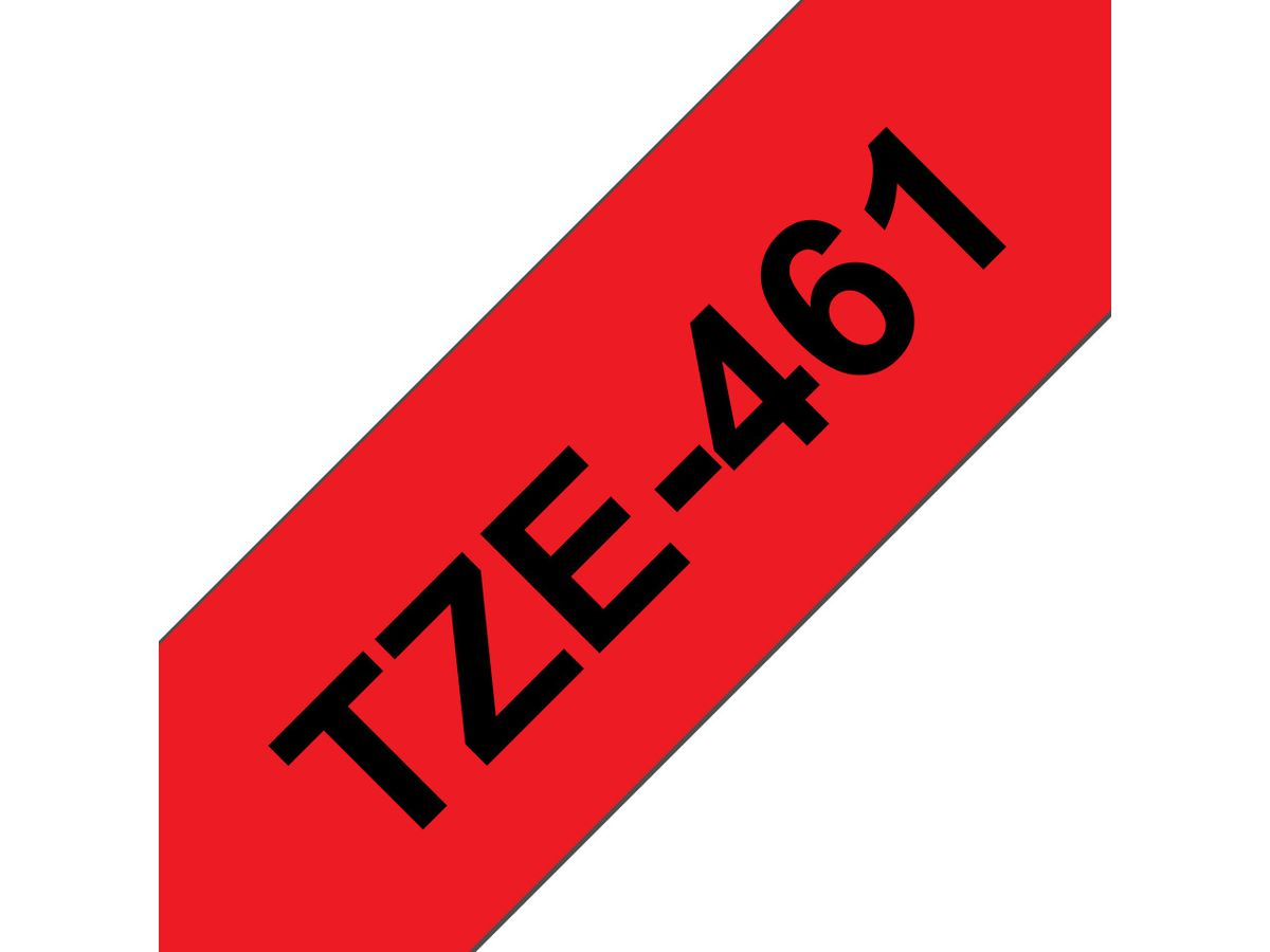 Brother Beschriftungsband TZe-461 Schwarz auf Rot 36 mm