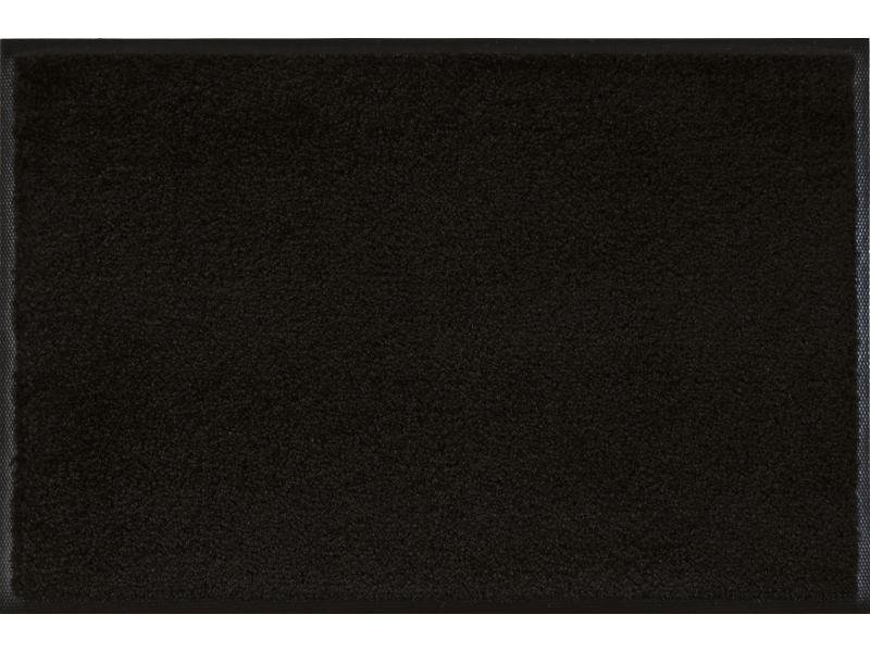 wash+dry Fussmatte Schwarz, 60 cm x 90 cm, Breite: 60 cm, Länge: 90 cm, Motiv: -, Material: Polyamid, Nitril, Farbe: Schwarz