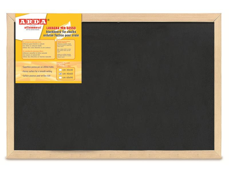Arda Kreidetafel Blackboard 40 x 60 cm, Schwarz, Tafelart: Kreidetafel, Breite: 60 cm, Farbe: Schwarz, Material: Kunststoff, Länge: 40 cm, Rahmenmaterial: Kiefer