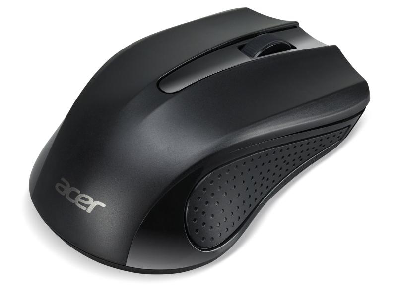 Acer Maus Wireless Optical (AMR910), Maus-Typ: Standard, Bedienungsseite: Universal, Maus Features: Scrollrad, Farbe: Schwarz, Verbindungsart: Kabellos, Schnittstelle: USB