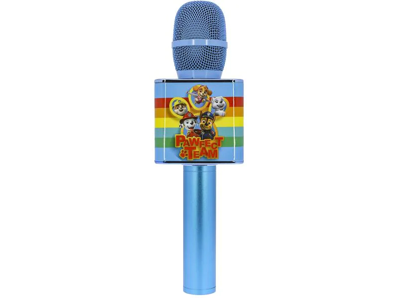 OTL Mikrofon PAW Patrol Karaoke Blau, Typ: Einzelmikrofon, Bauweise: Hand-/Stativmikrofon, Anwendungsbereich: Gesang & Sprache, Wandlerprinzip: Kondensator, Richtcharakteristik: Niere, Umschaltbare Richtcharakteristik: Nein