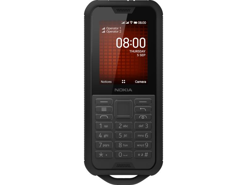 Nokia 800, 2.4 Zoll, 2 MP Hauptkamera, 4 GB ROM, 4G/LTE, 1.1 GHz, 2100 mAh, Schwarz