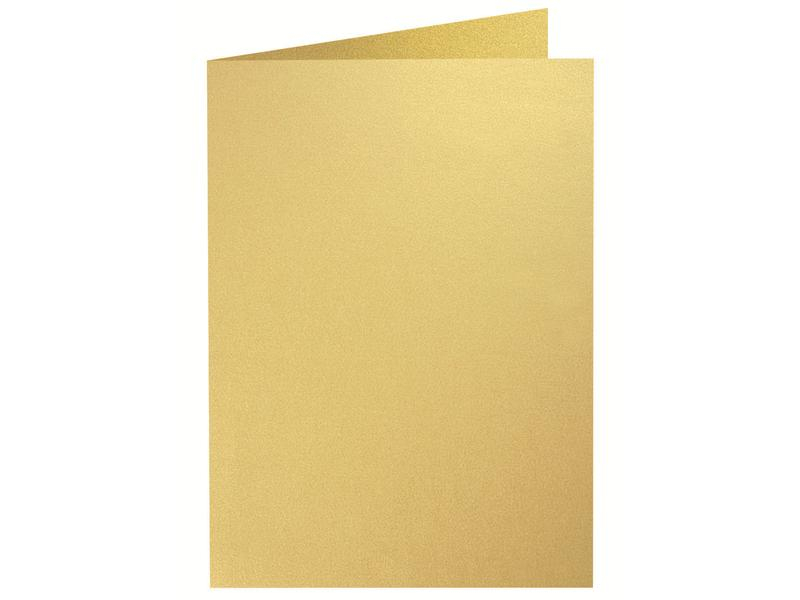 Artoz Blankokarte Perle A5, 5 Stück, Gold, Papierformat: A5, Motiv: Kein, Verpackungseinheit: 5 Stück, Farbe: Gold, Inkl. Couvert: Nein
