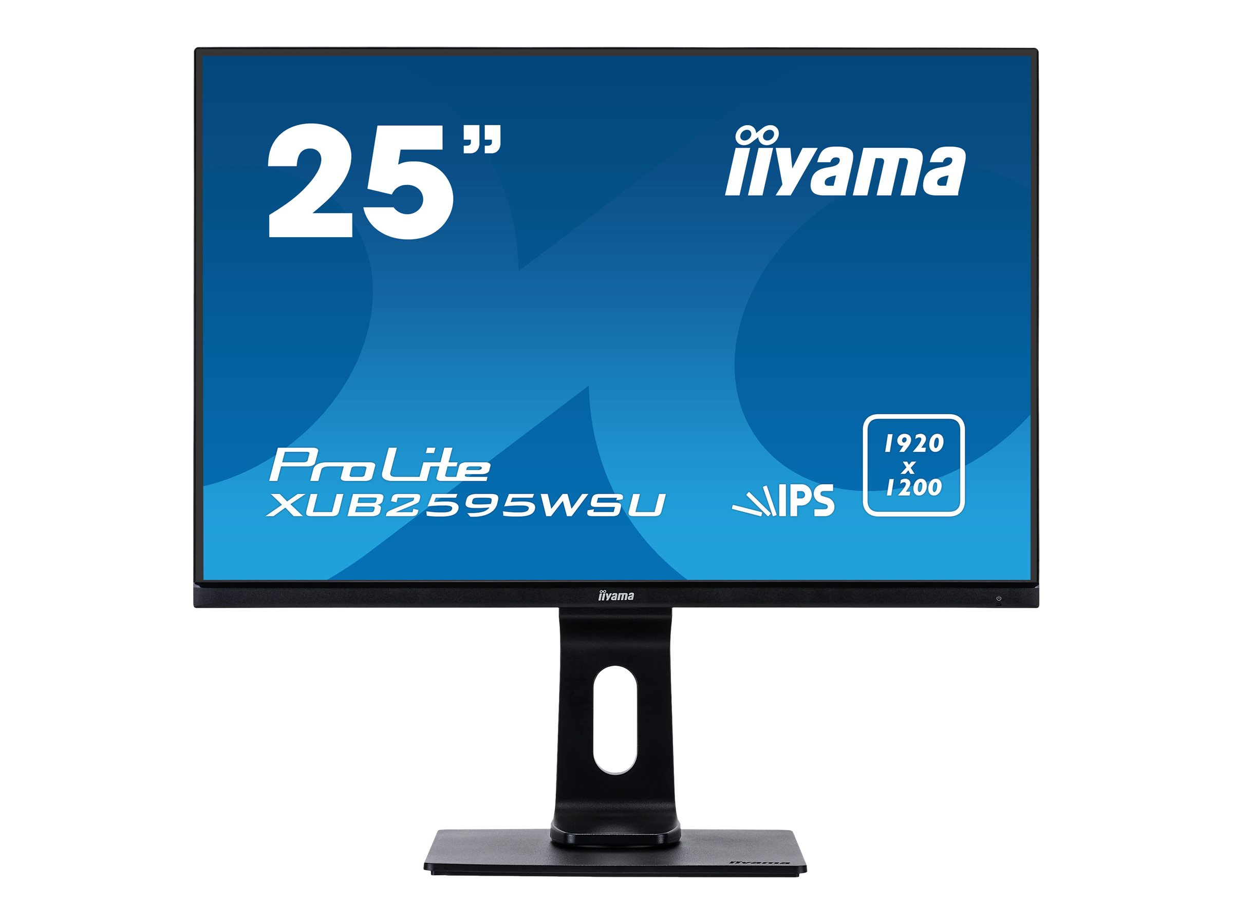 Iiyama ProLite XUB2595WSU-B1, 25 Zoll LED, 1920 x 1200 Pixel Full HD, 16:10, VGA HDMI USB, Schwarz