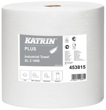 Katrin Plus Industrial Towel XL2 | 2-lagig | Weiss | 1000 Coupons Perfekt geeignet für anspruchsvolle Trocken- und Reinigungsanwendungen