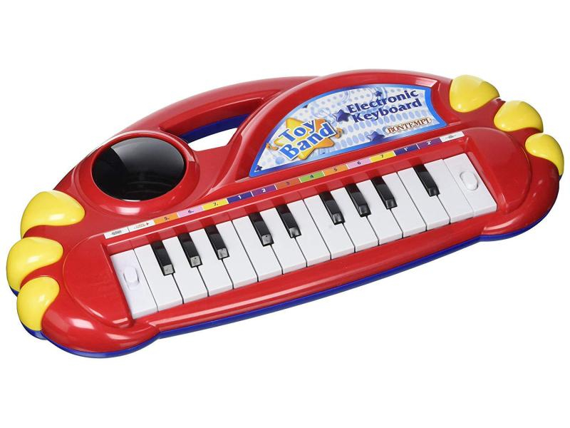 Bontempi Musikspielzeug Elektronik-Tisch Keyboard 22 Tasten, Alter ab: 3 Jahre, Material: Kunststoff, Benötigt 3 x AA Batterien (nicht enthalten)
