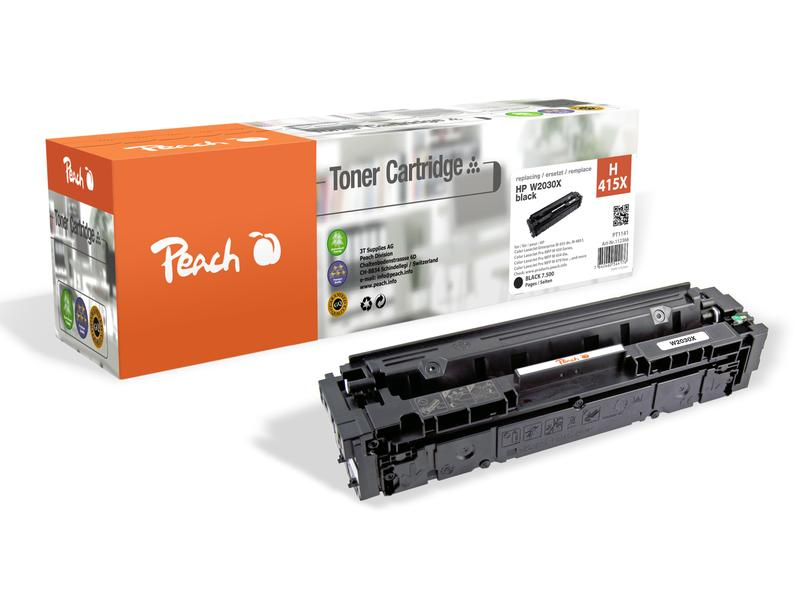 Peach Toner HP Nr. 415X / W2030X Black, Druckleistung Seiten: 7500 ×, Toner/Tinte Farbe: Black, Originalprodukt: Nein, Rainbow Kit: Nein