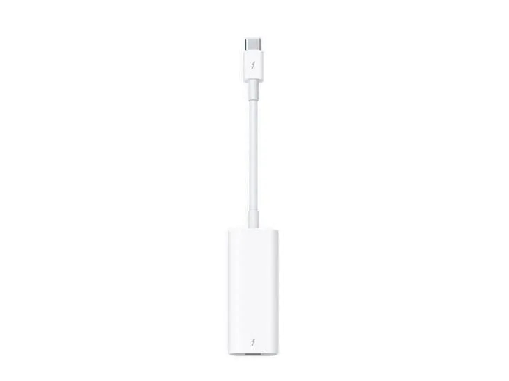 Apple Anschlusskabel Thunderbolt 0.15 m, 20 Gbit/s, Weiss, Typ: Adapter, Länge: 0.15 m, Kompatible Standards: Thunderbolt 2, Steckertyp Seite A: USB-C Stecker, Steckertyp Seite B: Thunderbolt, Farbe: Weiss, Datendurchsatz: 20 Gbit/s