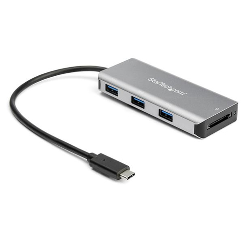 3-PORT USB-C HUB W/ SD READER READER-10GB - 3X USB-A 1X USB-C  NMS NS PERP