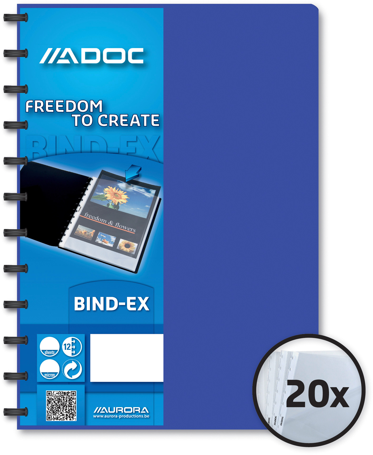 ADOC Sichtbuch A4 5822.4 blau