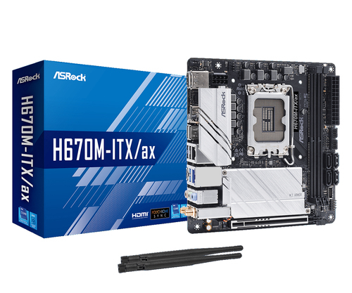 H670M-ITX/AX 1700 SOCKET 2 DDR4    CI7G12 IN CPNT