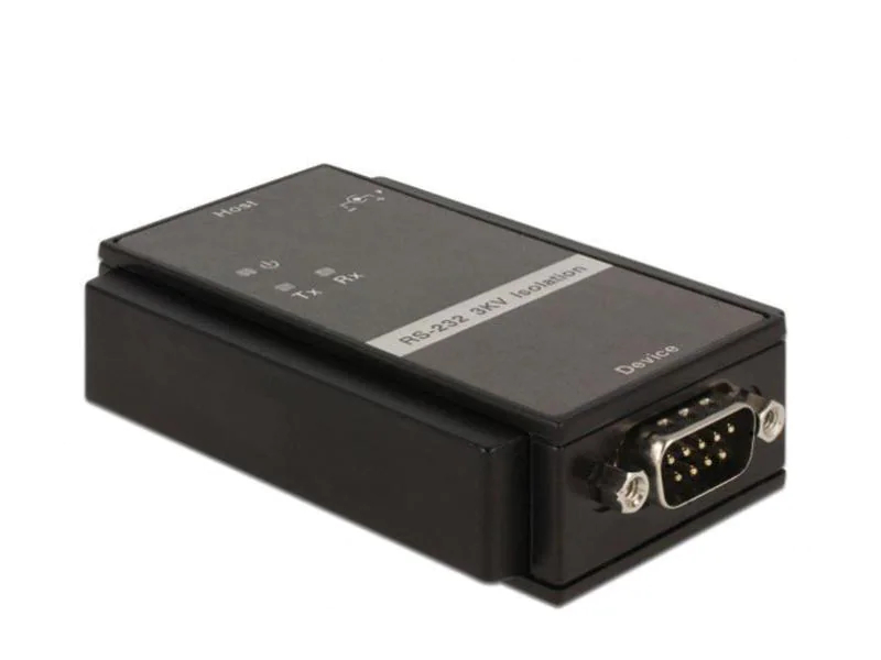 DeLock Adapter RS-232 DB9 - RS-232 DB9 (m-f) 0 cm, Typ: Adapter, Datenanschluss Seite A: RS-232 DB9 Buchse, Datenanschluss Seite B: RS-232 DB9 Stecker, Kabellänge: 0 cm, Galvanische Trennung