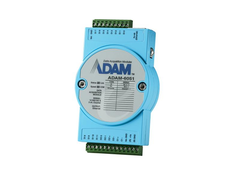 Advantech Smart I/O Modul ADAM-6051-D, Schnittstellen: Ethernet, Digital Input, Digital Output, Modultyp: IO-Modul, Remote Zugriff Art: Ethernet