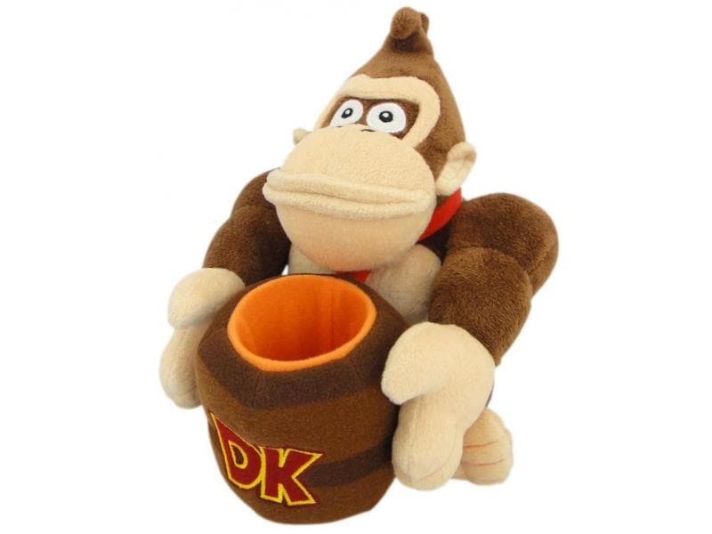Nintendo Plüsch Donkey Kong mit Fass (23cm), Plüschtierart: Nintendo Figur, Tierart: Keine, Altersempfehlung ab: 3 Jahren, Kategorie: Game-Charakter, Farbe: Mehrfarbig, Höhe: 23 cm