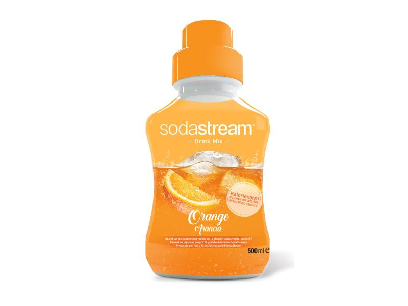 Sodastream Sirup Soda-Mix Orange 500 ml, Verpackungseinheit: 1 Stück, Volumen: 500 ml, Geschmacksrichtung: Orange, 50% weniger Zucker als herkömmliche Softdrinks, für 12 L Getränk