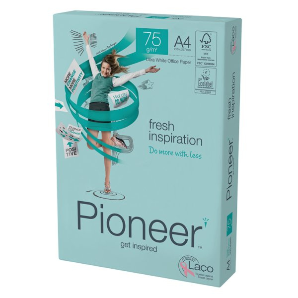 Kopierpapier PIONEER | A4 | 75g | 171er Weisse Kopier-/Preprintpapier, hochweiss, holzfrei