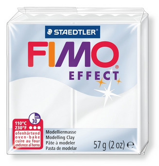 FIMO Knete Effect 57g 8020-014 transclucent weiss