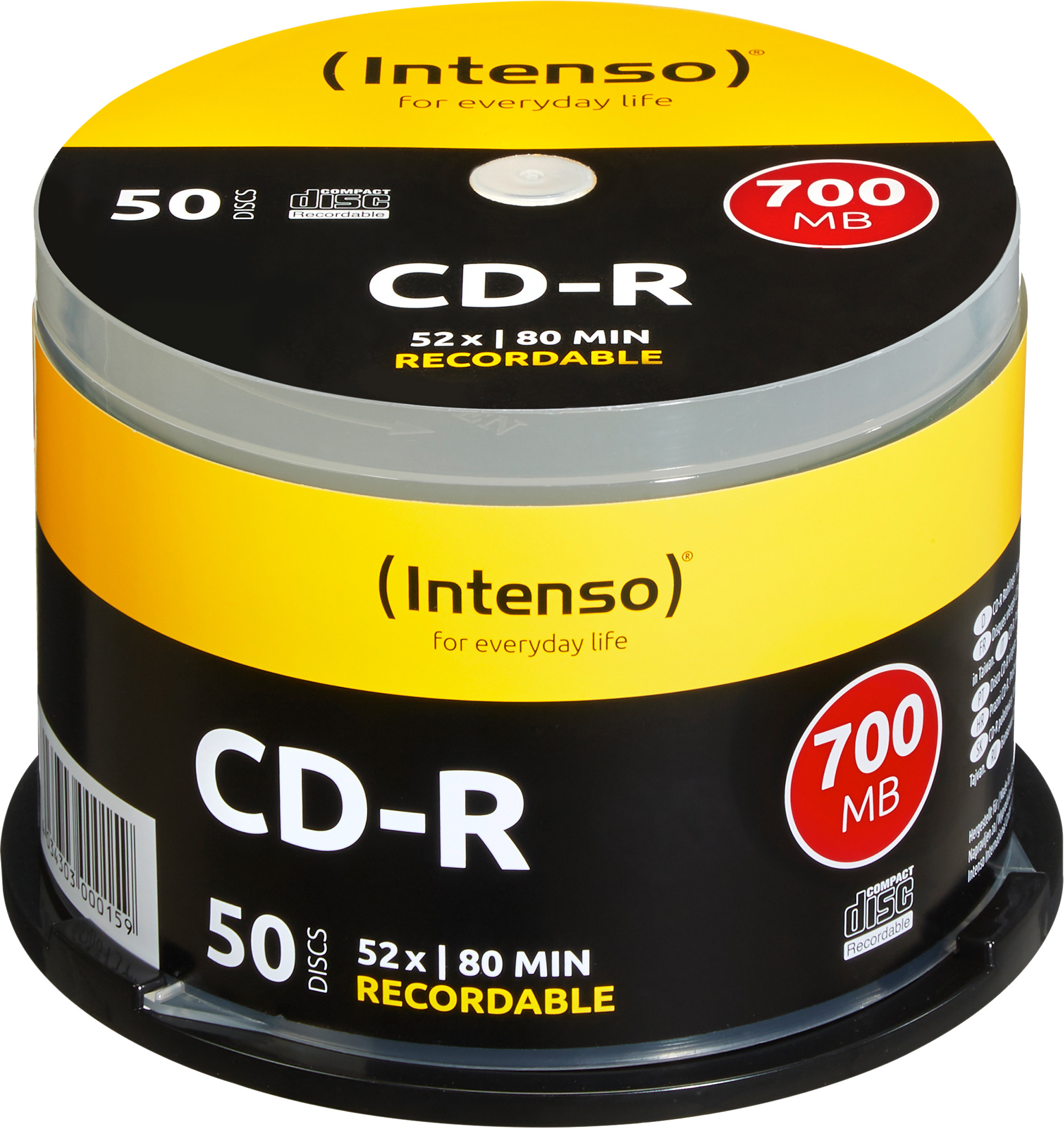 INTENSO CD-R Cake Box 80MIN/700MB 1001125 52X 50 Pcs