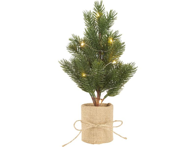 Star Trading Baum Bodal 35 cm mit 8 LED Lampen, Höhe: 35 cm, Beleuchtung: Ja, Aussenanwendung: Nein, Detailfarbe: Grün