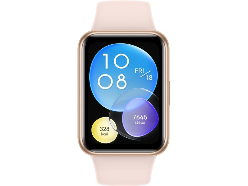 Huawei Watch Fit 2 Active Edition Sakura Pink, Touchscreen: Ja, Verbindungsmöglichkeiten: Bluetooth, Schutzklasse: 5 ATM, Betriebssystem: andere, GPS: Ja, Smartwatch Funktionen: Wecker, Aktivitätstracking, Kalendererinnerung, Anrufanzeige, Wetter, Musik