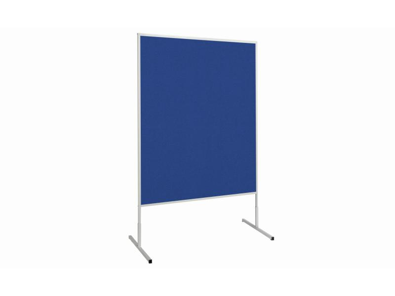 Maul Moderationswand MAULstandard 1.2 x 1.5 m Filz, Blau, Breite: 120 cm, Farbe: Blau; Grau, Höhe: 150 cm, pinnfähige Textil-Oberfläche aus hochwertigem Filz