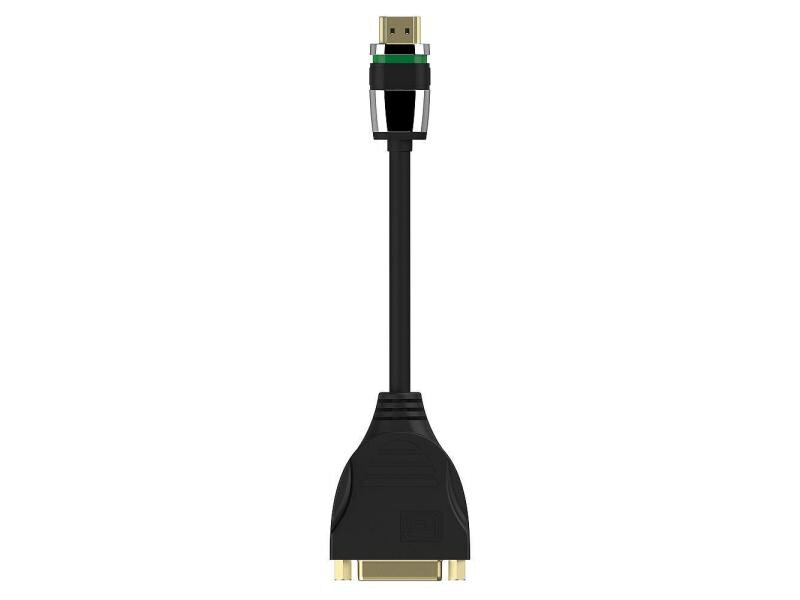 PureLink Kabel HDMI - DVI-I, 0.10 m, Typ: Adapter, Videoanschluss Seite A: HDMI, Videoanschluss Seite B: DVI-I, Farbe: Schwarz, Länge: 0.10 m