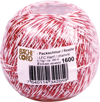 BAECHI Packschnur LFC rot/weiss 541016051 160m 0,8mm