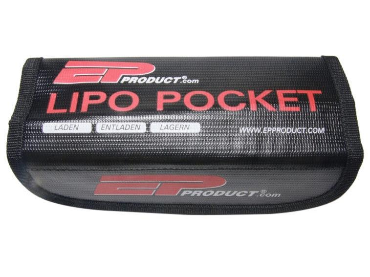 EP LiPo-Tasche Pocket, Tiefe: 175 mm, Breite: 75 mm, Anzahl Fächer: 1 ×, Höhe: 60 mm, Bauform: Box