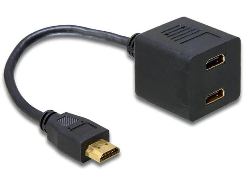 DeLock 2 Port Signalsplitter HDMI - HDMI Anzahl Ports: 2, Signalverstärkung: Passiv, Schnittstellen: HDMI Typ A