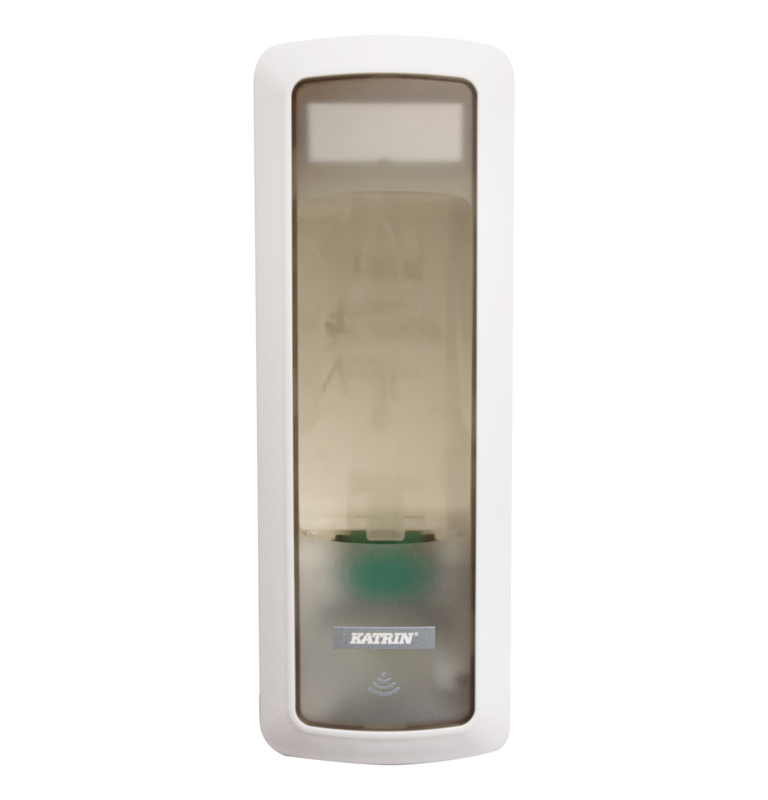 KATRIN Touchfree Spender für Desinfektionsmittel in Weiss Grösse: 97mmx100mm x 297mm