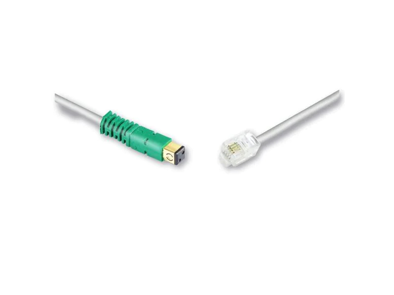 BKS HomeNet Anschlusskabel 1.0m, MMC/RJ11 6/4 Stecker, für Telefonie analog, 1x2 ungeschirmt (UTP),
