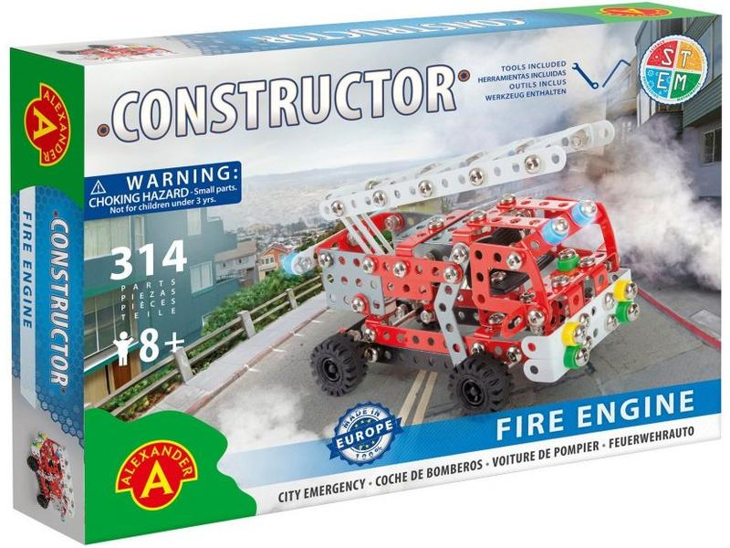 Alexandertoys Baukasten Constructor: Feuerwehrwagen, Altersempfehlung ab: 8 Jahren, Material: Kunststoff, Metall, Anzahl Teile: 314 Teile