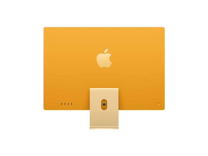 APPLE CTO iMac 24 inch Retina 4.5K display Apple M1 chip 8-core CPU and 8-core GPU 16C N.E. 8GB 512GB SSD MM MagKB TID CH - Yellow