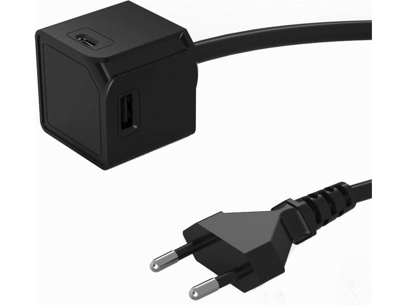 Allocacoc USB Netzteil USBcube Original PD 65W Grau, 3 m Kabel, Eingangsspannung: 230 V, Netzteil Nennleistung: 65 W, Ausgangsspannung: 12 V, 15 V, 20 V, 5 V, 9 V, Netzteil Art: USB-Netzteil, Anschluss PRI: T11, Nennausgangsstrom: 3 A