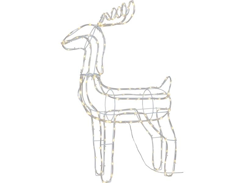 Star Trading LED-Figur Silhouette Tuby Deer, 78 cm, Transparent, Betriebsart: Netzbetrieb, Aussenanwendung: Ja, Timerfunktion: Nein, Leuchtenfarbe: Transparent