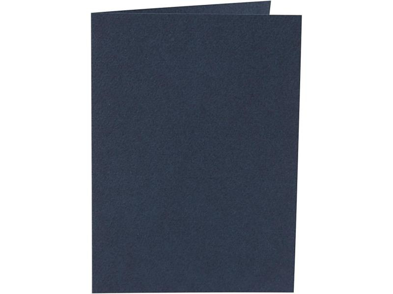 Creativ Company Blankokarte 10.5 x 15 cm ohne Couvert, Blau, Papierformat: 10,5 x 15 cm, Motiv: Ohne Motiv, Verpackungseinheit: 10 Stück, Farbe: Blau, Inkl. Couvert: Nein