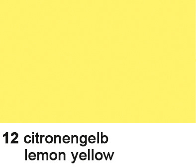 URSUS Plakatkarton 48x68cm 1002512 380g, citronengelb