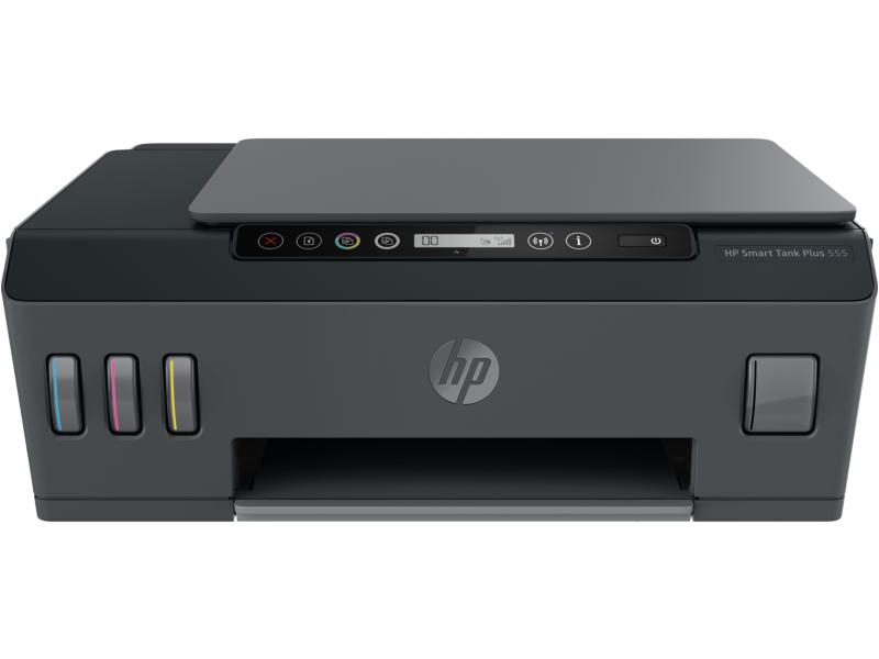 Hewlett-Packard HP Smart Tank Plus 555 All-in-One, Farbe Tintenstrahl Drucker, A4, 11 Seiten pro Minute, Drucken, Scannen, Kopieren