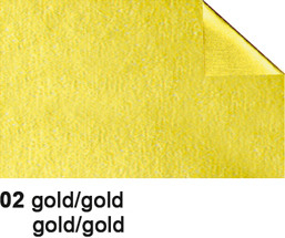 URSUS Bastelfolie Alu 50x80cm 4442102 90g, gold/gold