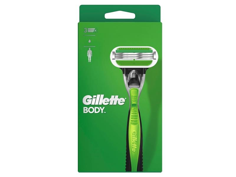 Gillette Body Rasierapparat mit 1 Klinge, Einweg Rasierer: Nein, Typ: Klingen Rasierer, Anwender: Herren, Körperbereich: Alle Körperbereiche, Natürlich Leben: Keine Besonderheiten