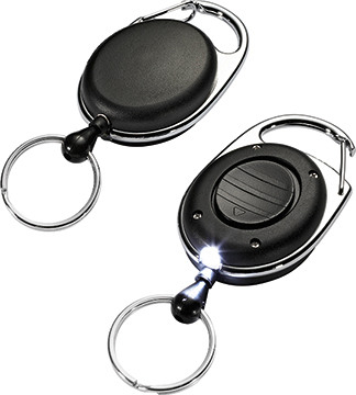 DURABLE Ausweishalter JOJO Style LED 8198/01 mit Ring schwarz
