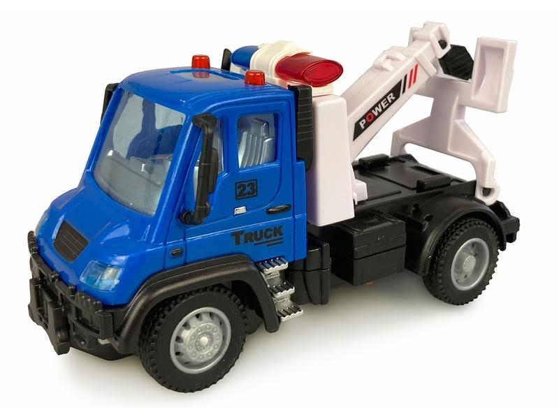 Amewi Abschleppwagen Mini Truck, Blau 1:64, RTR, Fahrzeugtyp: Nutzfahrzeug, Antrieb: 2WD, Antriebsart: Elektro Brushed, Modellausführung: RTR (Ready to Run), Benötigt zur Fertigstellung: Batterien für Sender, Schwierigkeitsgrad: 0. RC Spielzeug