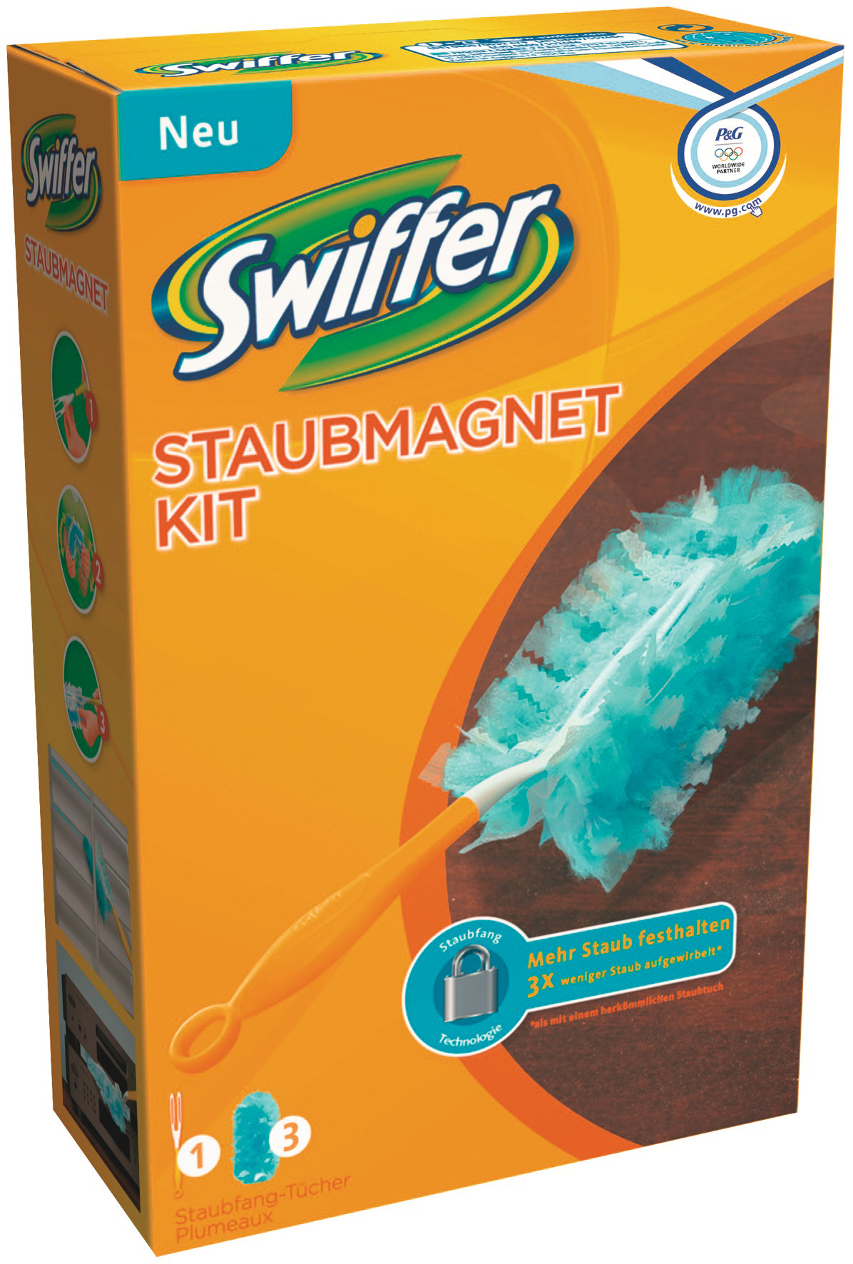 SWIFFER Staubmagnet Starterkit 969343 Duster, 4-teilig