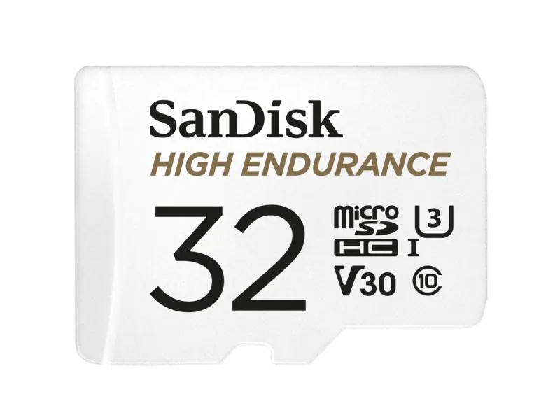 SanDisk microSDHC-Karte High Endurance UHS-I 32 GB, Speicherkartentyp: Micro-SDHC, Speicherkapazität: 32 GB, Geschwindigkeitsklasse: UHS-I; Class 10; V30; U3, Lesegeschwindigkeit: 100 MB/s, Schreibgeschwindigkeit: 40 MB/s, Speicherkartenadapter: SD-Adapt