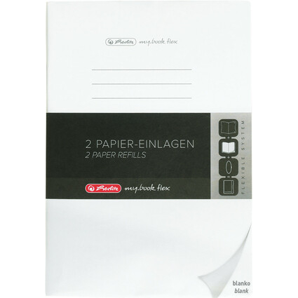 herlitz Papier-Ersatzeinlagen für Notizheft my.book flex, A5