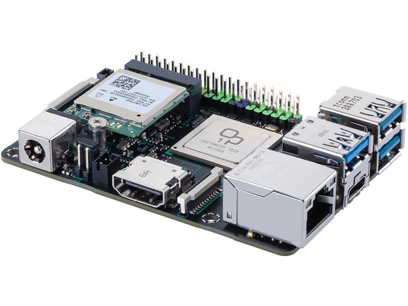 ASUS Entwicklerboard Tinker Board 2S, Prozessorfamilie: ARM Cortex, Entwicklerboard Serie: Asus Tinkerboard, Anzahl Prozessorkerne: 6, Integrierte Grafik: Ja, Schnittstellen: Type-C USB 3.0 (3.1 / 3.2 Gen. 1), GPIO, RJ-45 (LAN), HDMI, Type-A USB 3.0 (3.1
