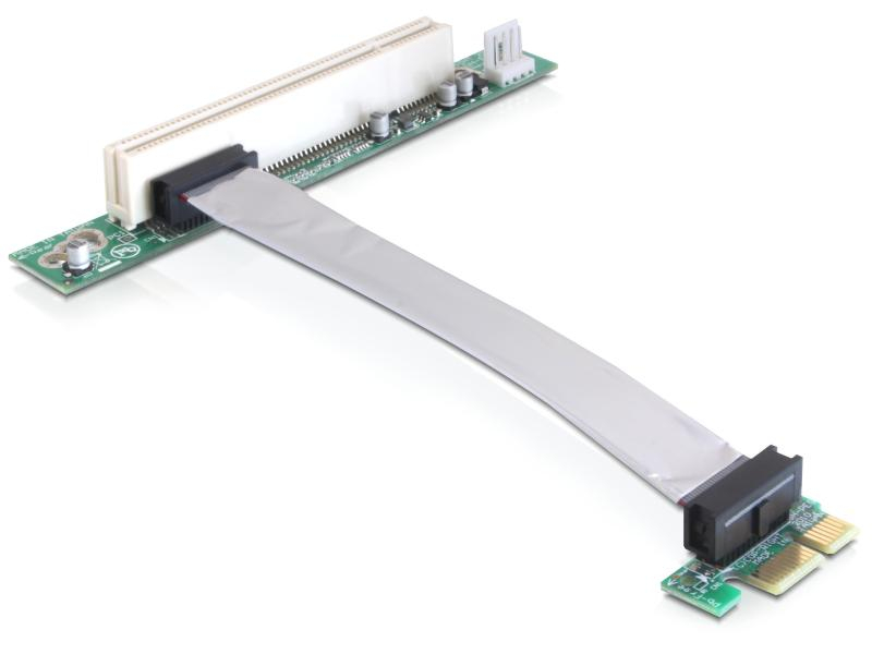 Delock PCI-E Riser Karte x1 auf x1, 13 cm Kabel