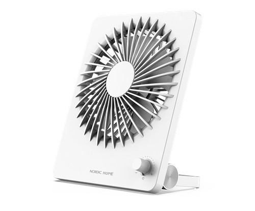 DELTACO USB Fan, Rechargable battery FT-771 Multi speeds White